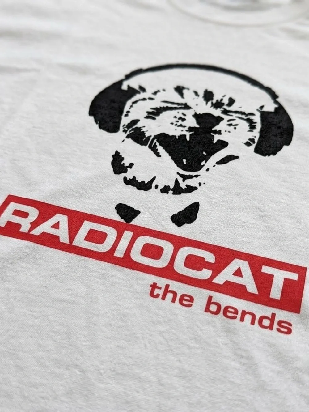 Gildan White Funny Cat Graphic Tee
